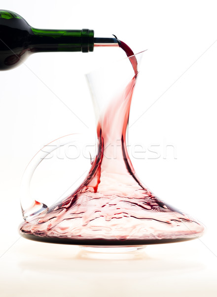 Vörösbor üveg alkohol tárgy borosüveg bent Stock fotó © phbcz