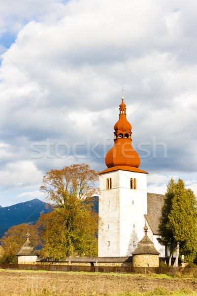 fortified church in Liptovske Matiasovce, Slovakia Stock photo © phbcz
