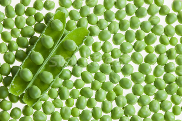 Hüvely zöldborsó háttér belső zöldségek zöldség Stock fotó © phbcz
