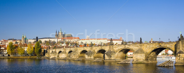 Сток-фото: Прага · замок · моста · Чешская · республика · здании · путешествия
