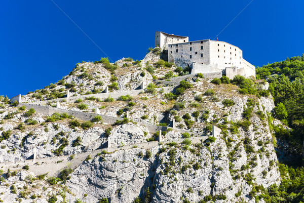 fortress in Entrevaux, Provence, France Stock photo © phbcz