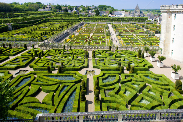 Villandry Castle''s garden, Indre-et-Loire, Centre, France Stock photo © phbcz