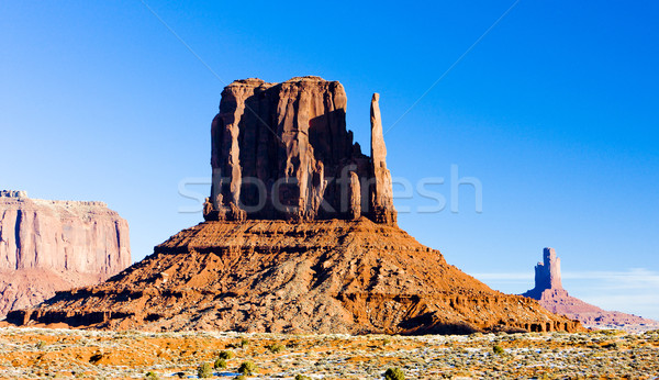 Stock photo: The Mitten, Monument Valley National Park, Utah-Arizona, USA