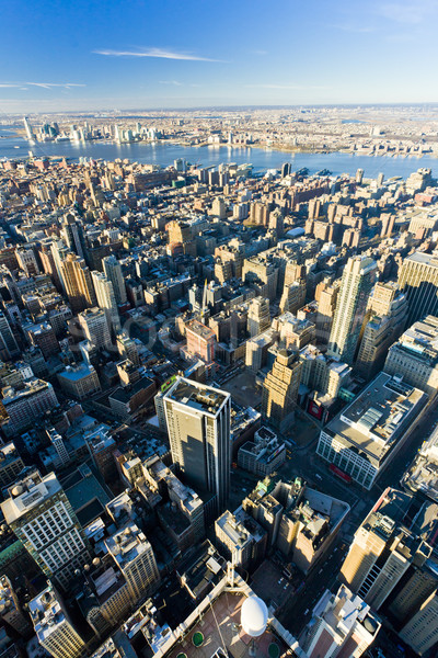 Kilátás Manhattan Empire State Building New York USA város Stock fotó © phbcz