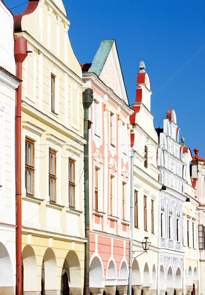 renaissance houses in Telc, Czech Republic Stock photo © phbcz