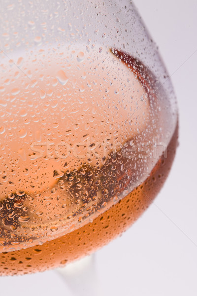wineglass with ros Stock photo © phbcz