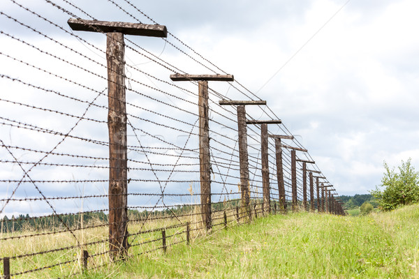 remains of iron curtain, Cizov, Czech Republic Stock photo © phbcz