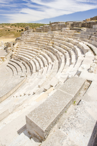 Roman Theatre of Segobriga, Saelices, Castile-La Mancha, Spain Stock photo © phbcz