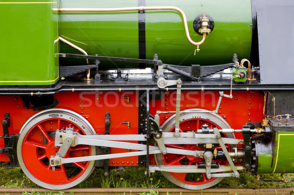 steam locomotive's detail, Hoorn - Medemblik, Noord Holland, Net Stock photo © phbcz