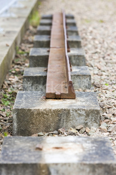 out of action track on Laigh Milton Viaduct, East Ayrshire, Scot Stock photo © phbcz