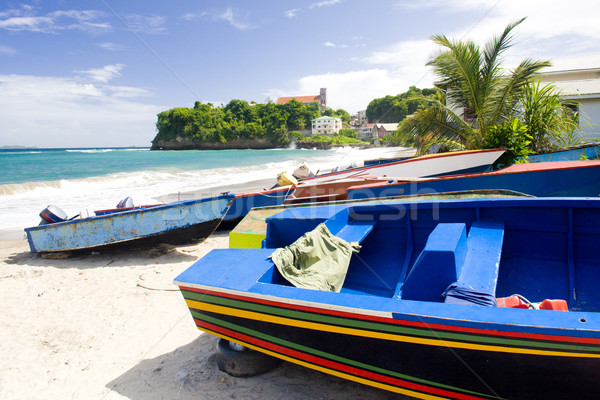 fishing boats, Sauteurs Bay, Grenada Stock photo © phbcz