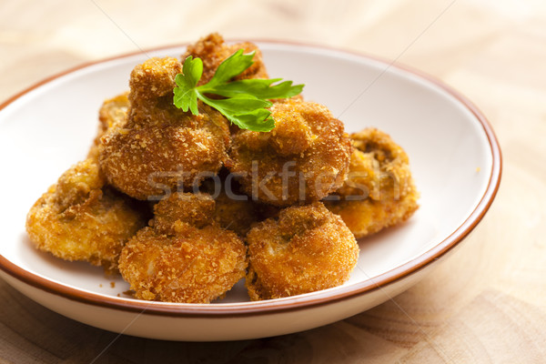 Frito placa comida plato dentro cocina Foto stock © phbcz