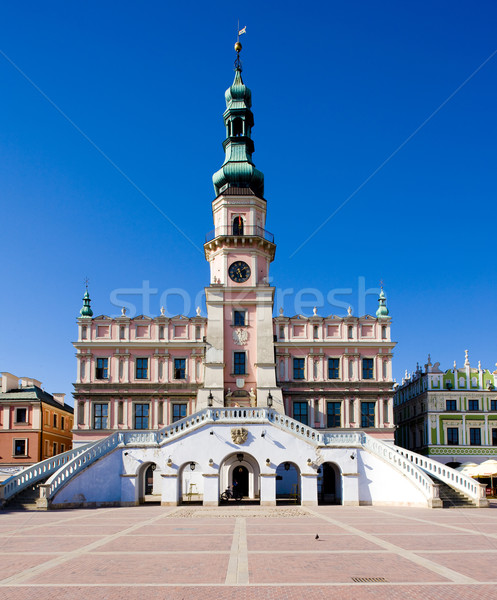 Town Hall, Main Square (Rynek Wielki), Zamosc, Poland Stock photo © phbcz