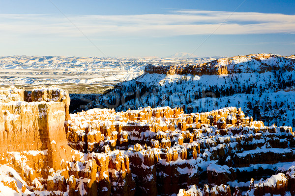 Canyon Park Winter Utah USA Landschaft Stock foto © phbcz