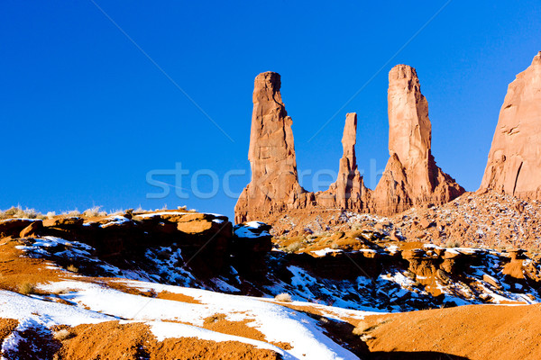 The Three Sisters, Monument Valley National Park, Utah-Arizona,  Stock photo © phbcz