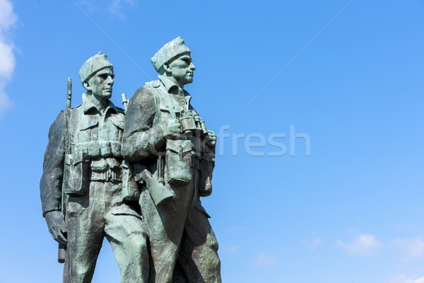 Commando моста Шотландии войны солдата Сток-фото © phbcz