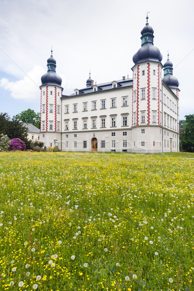 Palat Republica Ceha călători castel arhitectură în aer liber Imagine de stoc © phbcz