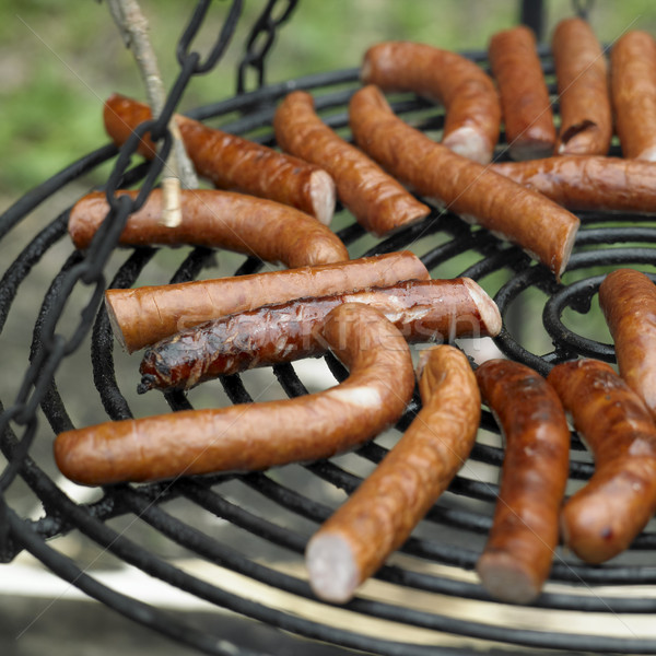 grilled sausages Stock photo © phbcz