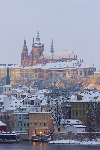 Hradcany in winter, Prague, Czech Republic Stock photo © phbcz