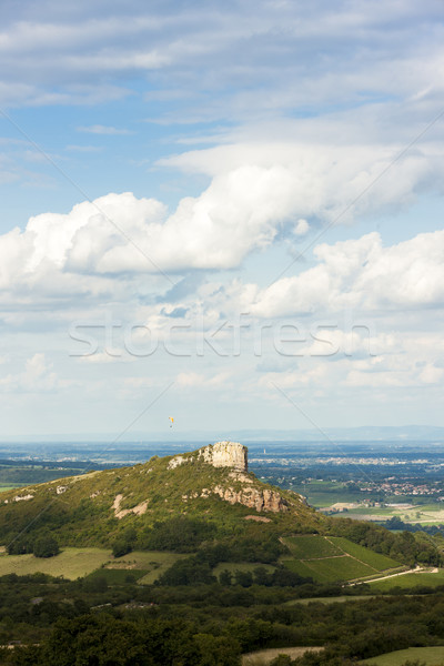 Solutre Rock, Burgundy, France Stock photo © phbcz