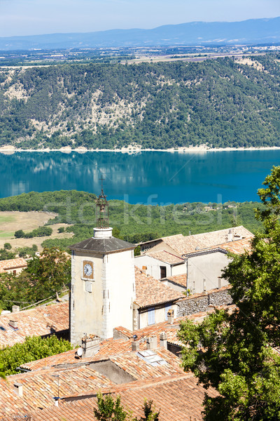Aiguines and St Croix Lake at background, Var Department, Proven Stock photo © phbcz