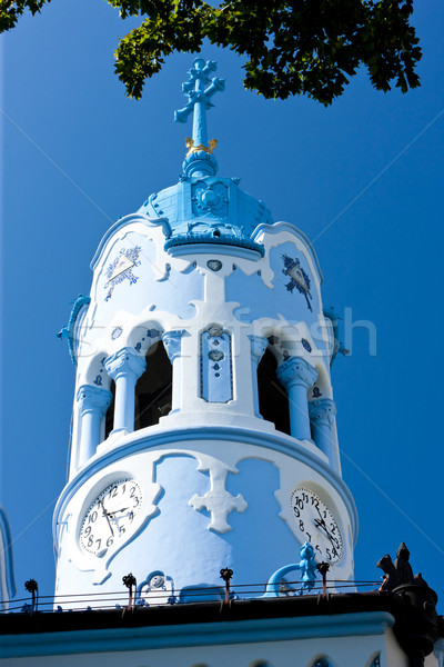 Stok fotoğraf: Detay · kilise · aziz · mavi · Bratislava