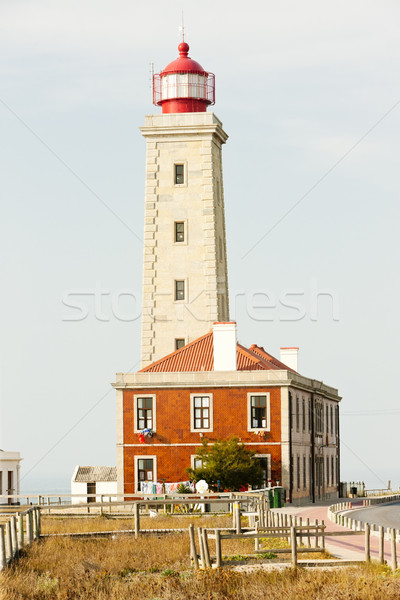 lighthouse at Sao Pedro de Moel, Estremadura, Portugal Stock photo © phbcz
