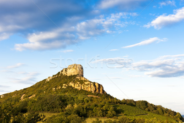 Solutre Rock, Burgundy, France Stock photo © phbcz