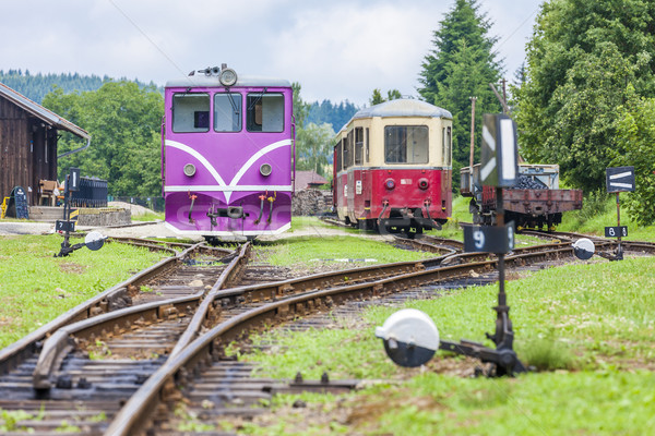 Stockfoto: Smal · spoorweg · Tsjechische · Republiek · trein · reizen