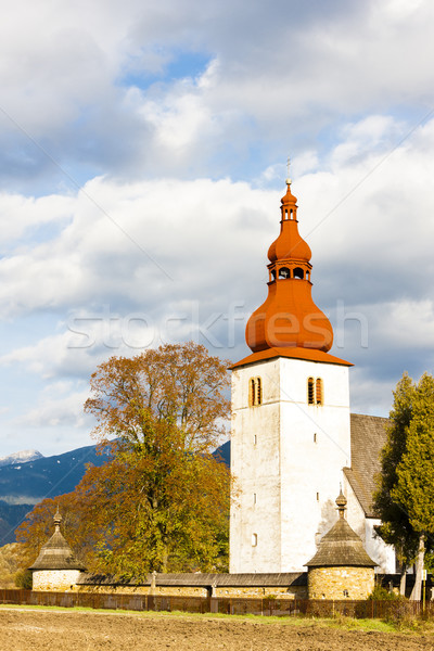 fortified church in Liptovske Matiasovce, Slovakia Stock photo © phbcz