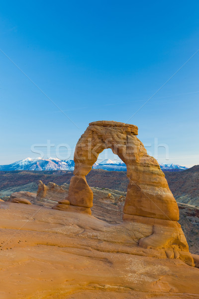 Stock fotó: ív · park · Utah · USA · tájkép · hegyek