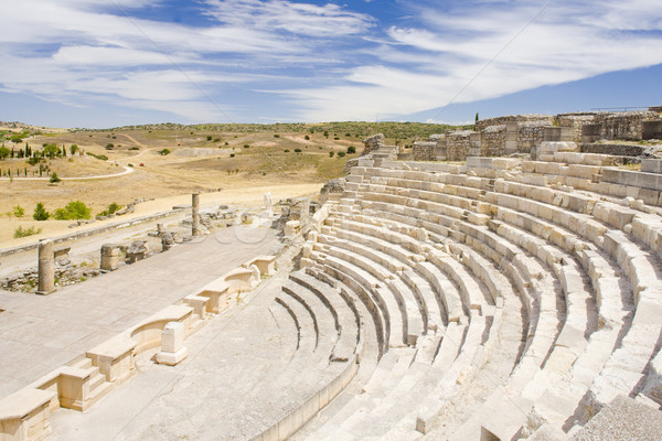 Roman Theatre of Segobriga, Saelices, Castile-La Mancha, Spain Stock photo © phbcz