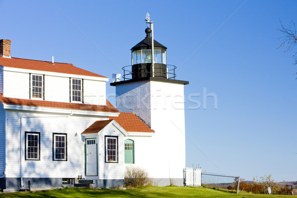 lighthouse Fort Point Light, Stockton Springs, Maine, USA Stock photo © phbcz