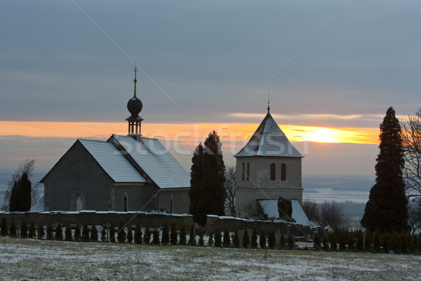 church in Vaclavice, Czech Republic Stock photo © phbcz