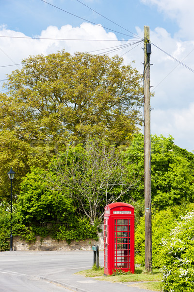 telephone booth, Reach, England Stock photo © phbcz