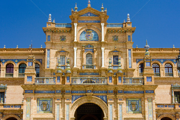 Espanhol praça Espanha edifício arquitetura gótico Foto stock © phbcz