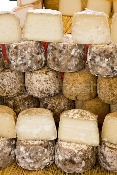 Stock photo: cheese, street market in Castellane, Provence, France