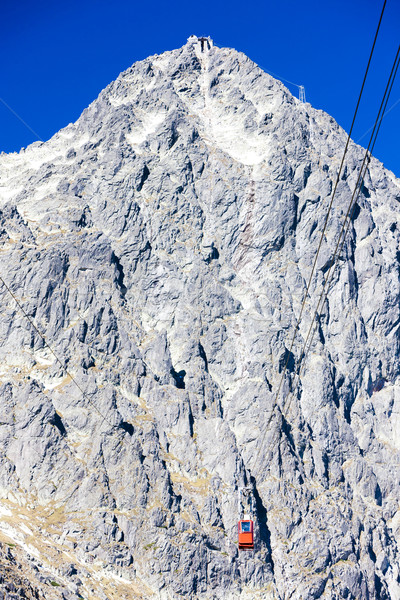 cable car to Lomnicky Peak, Vysoke Tatry (High Tatras), Slovakia Stock photo © phbcz