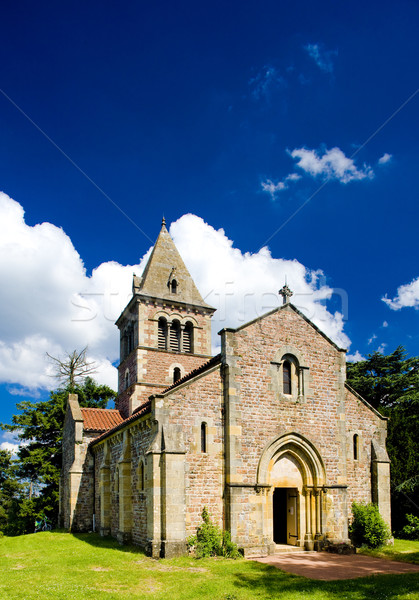 Montagne de Dun Church, Le Brionnais region, Burgundy, France Stock photo © phbcz