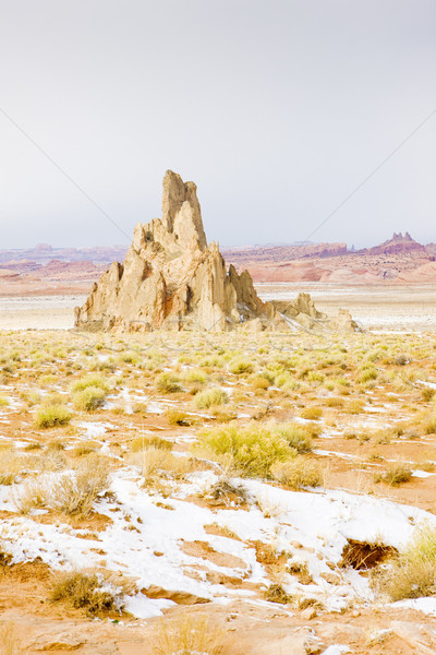 Inverno paisagem Arizona EUA viajar rocha Foto stock © phbcz