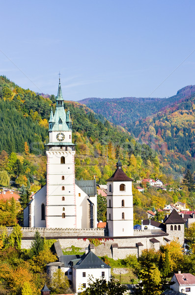 castle and church of St. Catherine, Kremnice, Slovakia Stock photo © phbcz