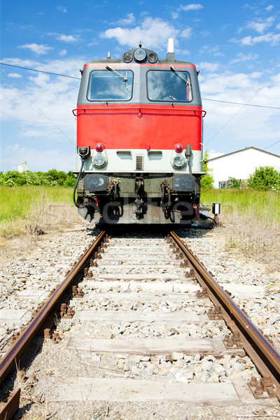Motor locomotiva scadea Austria motor Imagine de stoc © phbcz