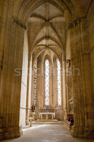 interior of Santa Maria da Vitoria Monastery, Batalha, Estremadu Stock photo © phbcz