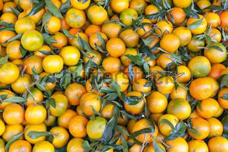 tangerins, market in Forcalquier, Provence, France Stock photo © phbcz