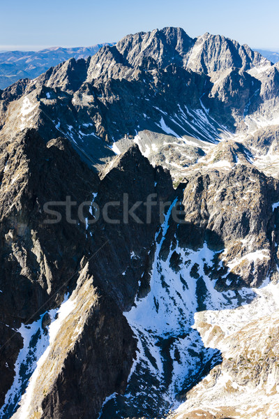 Widoku szczyt wysoki Słowacja krajobraz Europie Zdjęcia stock © phbcz