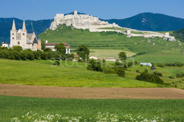 Capitol castel Slovacia constructii arhitectură templu Imagine de stoc © phbcz