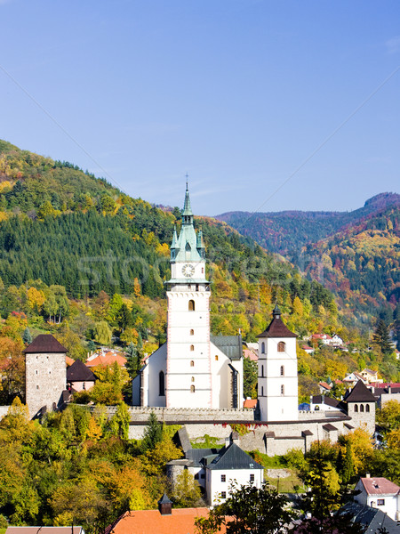 castle and church of St. Catherine, Kremnice, Slovakia Stock photo © phbcz