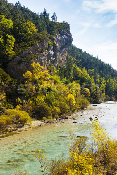 Verdon Gorge in autumn, Provence, France Stock photo © phbcz