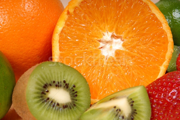 orange, kiwi and strawberries Stock photo © philipimage