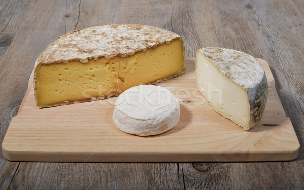french mountain  cheese platter Stock photo © philipimage